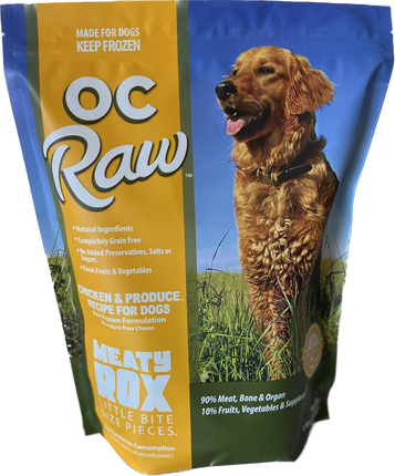 OC Raw Dog Frozen Meaty Rox - Chicken & Produce