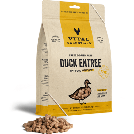 Vital Essentials Duck Mini Nibs Cat 12oz