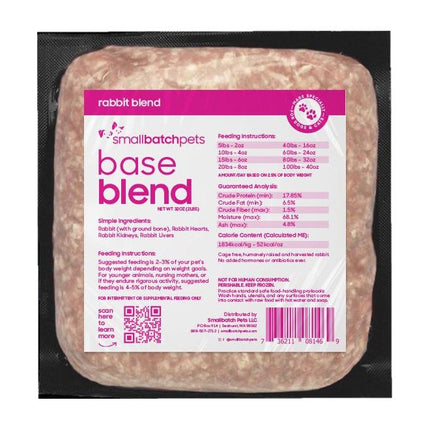 Smallbatch Frozen Base Blend Rabbit 2lb