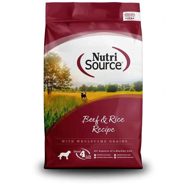 Nutrisource Beef and Rice Recipe Dry Dog Food