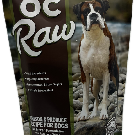 OC Raw Dog Frozen Patties - Venison & Produce
