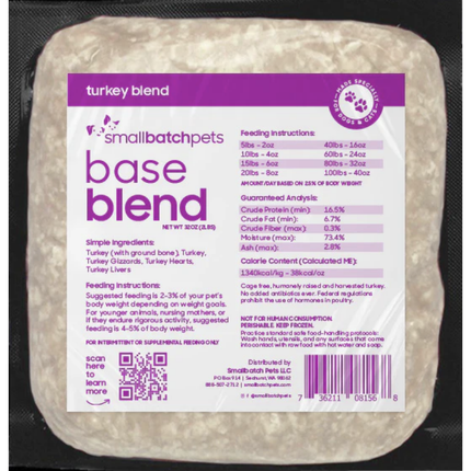 Smallbatch Frozen Base Blend Turkey 2lb