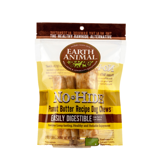 Earth Animal No Hide Peanut Butter Chew 2 Pack