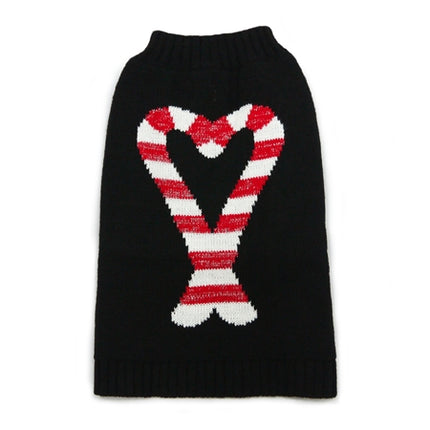 Dogo Candy Cane Sweater Black