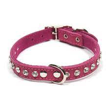 Canine Brands Jeweled Collar Fuschia