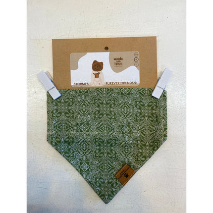 Stormi's Green Paisley Bandana