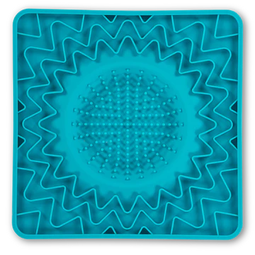 Messy Mutts Framed Silicone Interactive Lick Mat Blue