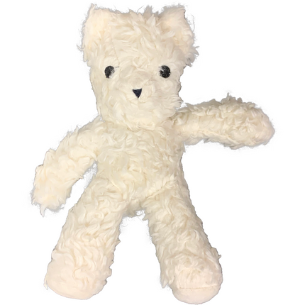 Spunky Pup Organic Cotton Bear - White