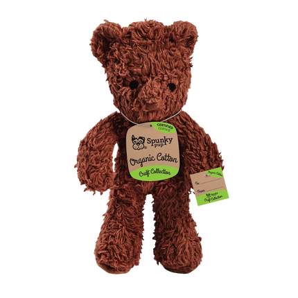 Spunky Pup Organic Cotton Bear - Brown