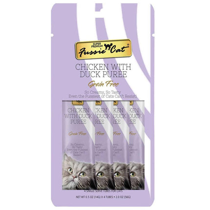 Fussie Cat Chicken with Duck Puree Treat