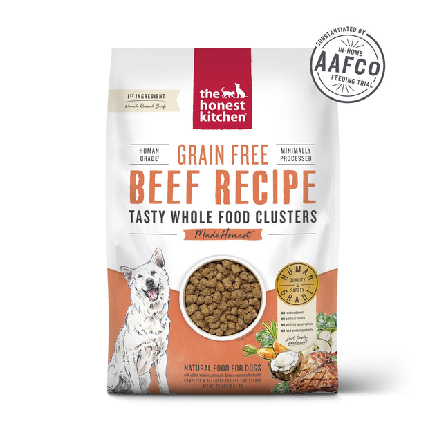 The Honest Kitchen: Grain Free Clusters Dog Food - Beef