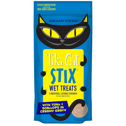 Tiki Cat Stix Wet Treats Tuna & Scallops GF