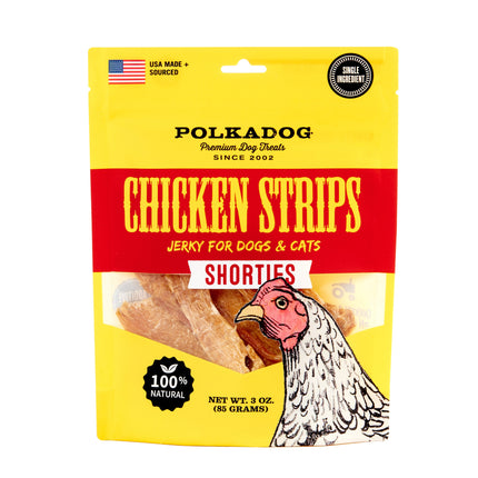 Polkadog Chicken Jerky Shorties Treat 3oz