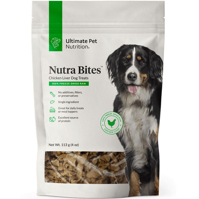Ultimate Pet Nutrition Nutra Bites Chicken Liver Dog Treats 4oz