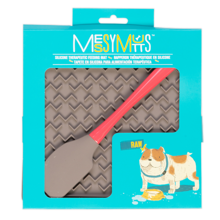 Messy Mutts Therapeutic feeding mat with spatula