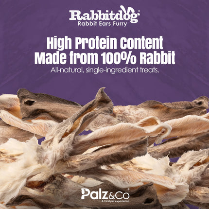 Palz & Co - RabbitDog Rabbit Ears with Fur 10 Pack