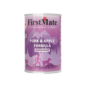FirstMate - Limited Ingredient Cage-Free pork & Apple Wet Dog Food 12.2oz