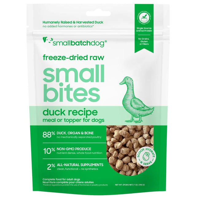 Smallbatch Dog Duck Small Bites Freezedried
