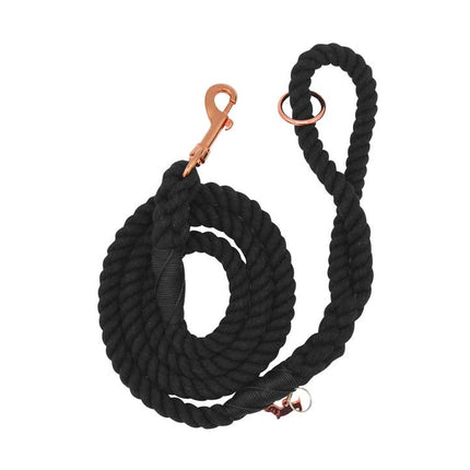 Sassy Woof Rope Leash - Noir