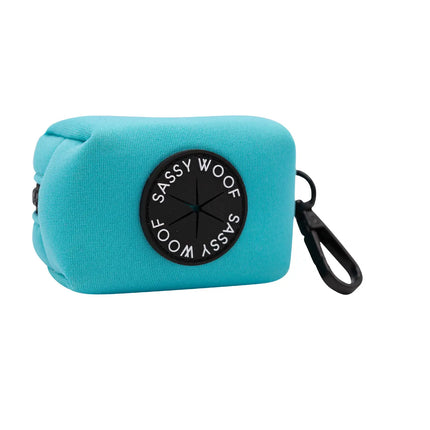 Sassy Woof Bag Holder - Neon Blue