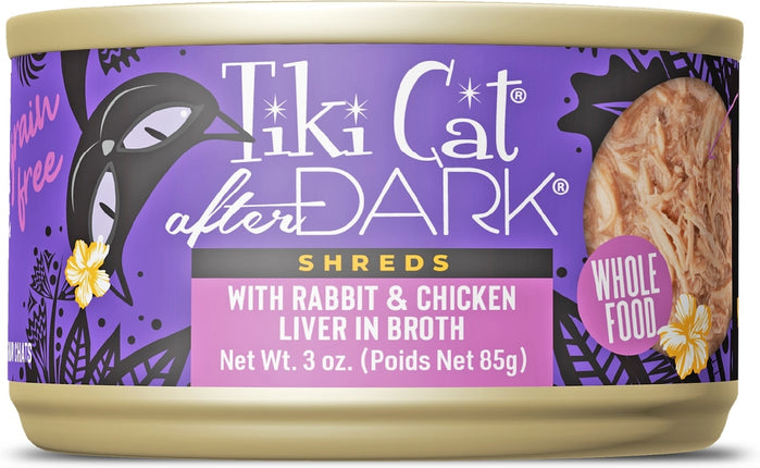 Tiki Cat After Dark - Rabbit & Chicken Liver Shreds