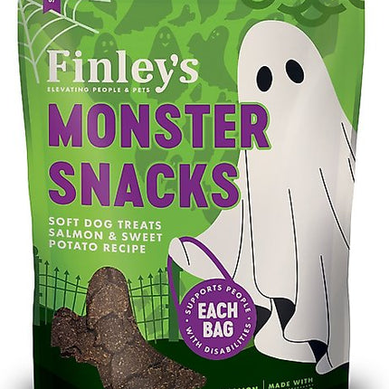 Finley's Monster Snacks Ghosts Salmon Soft Dog Treats