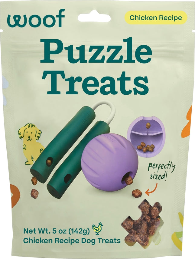 Woof - Puzzle Treats Chicken Recipe 5oz