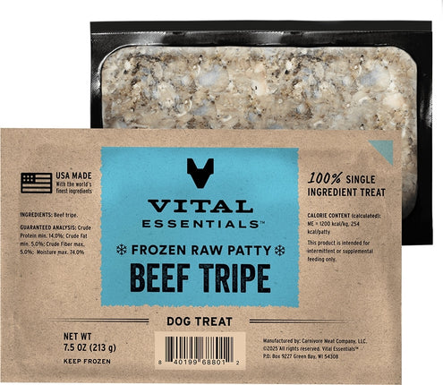 Vital Essentials Dog - Frozen Beef Tripe Topper 7.5oz