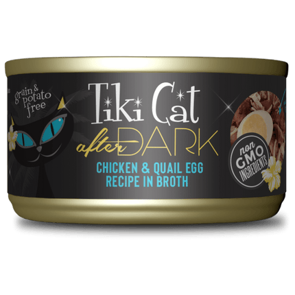 Tiki Cat After Dark - Chicken & Quail Egg in Broth 2.8oz