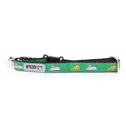 The Worthy Cat Mouse and Cheese Cat Collar