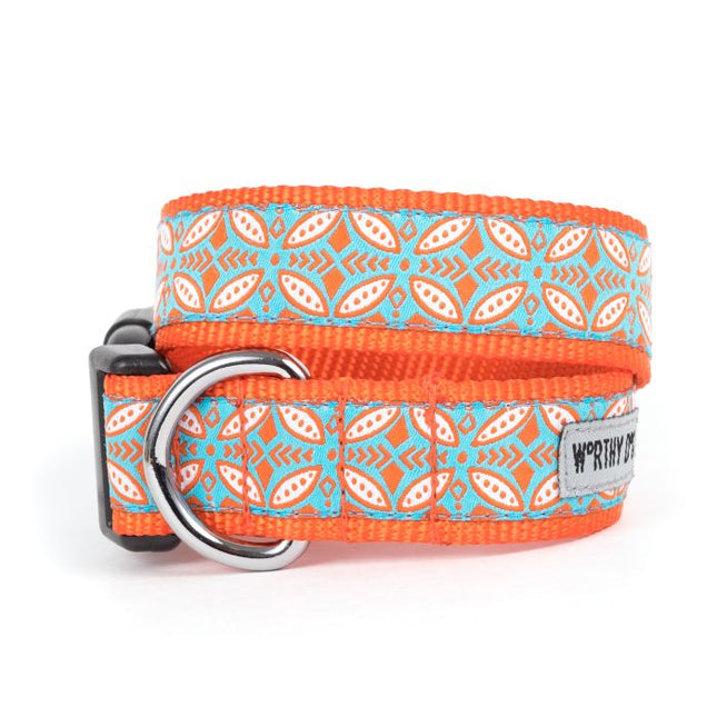 The Worthy Dog Stamp Print Collar