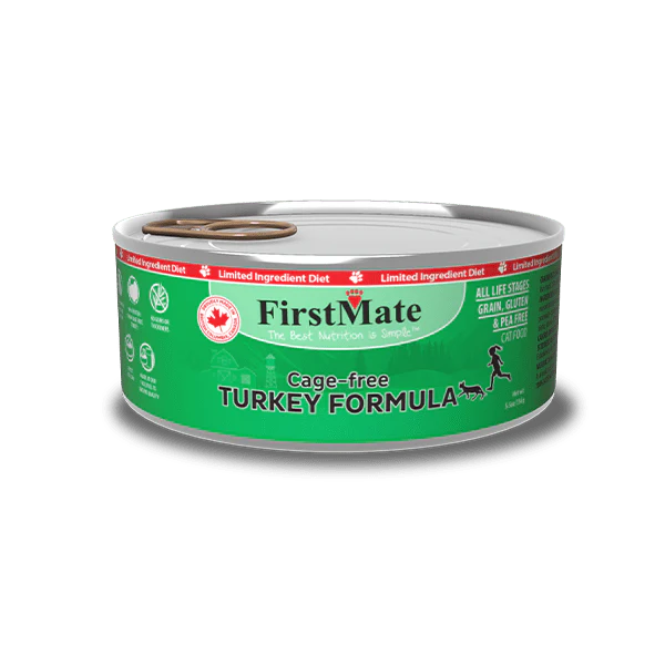 FirstMate - Limited Ingredient Cage-Free Turkey Formula Wet Cat Food 3.2oz