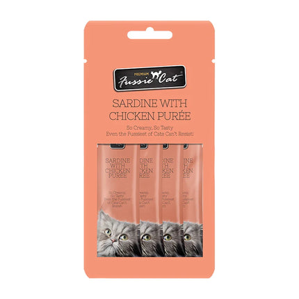 Fussie Cat Sardine & Chicken Puree Treat