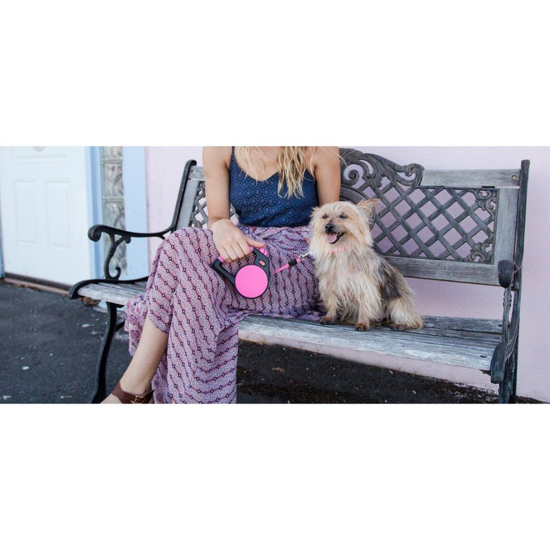 Wigzi Retractable Leash - Pink
