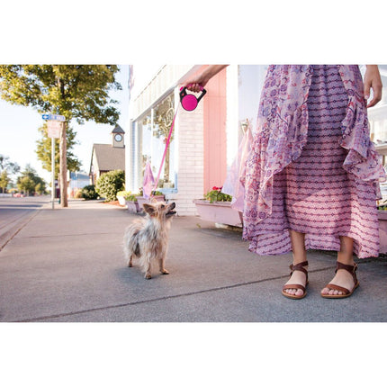 Wigzi Retractable Leash - Pink