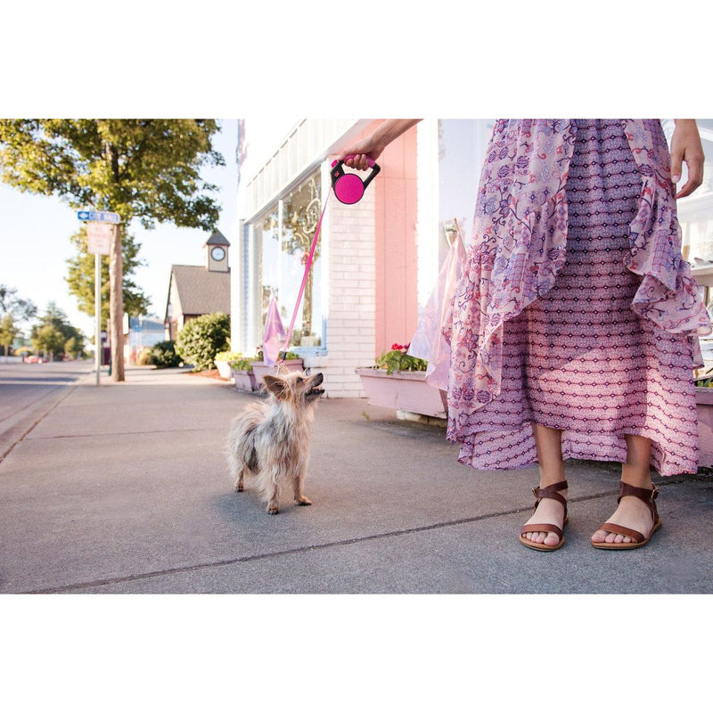 Wigzi Retractable Leash - Pink