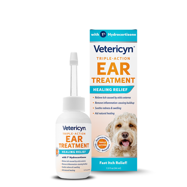 Vetericyn Triple-Action Ear Treatment For Pets 1.5fl oz