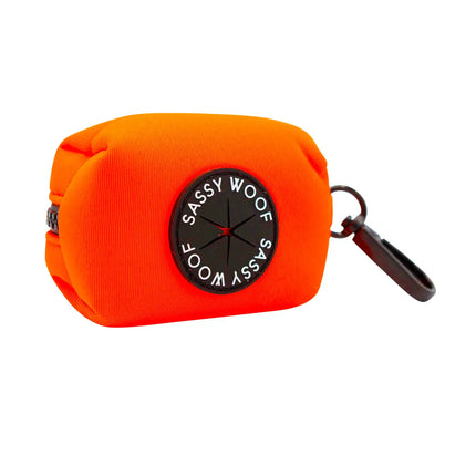Sassy Woof Bag Holder - Neon Orange