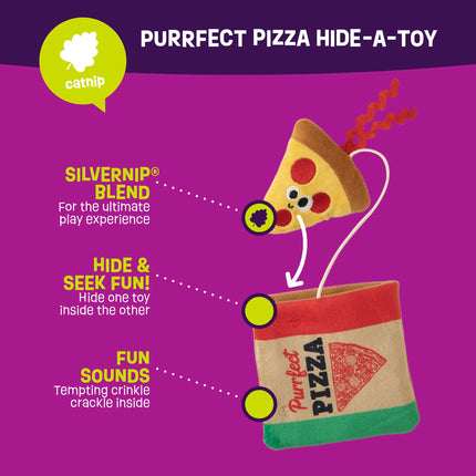 MadCat Purrfect Pizza Cat toy