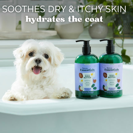 TropiClean Essentials Shea Butter & Chamomile  - Soothing Conditioner for Dogs and Cats