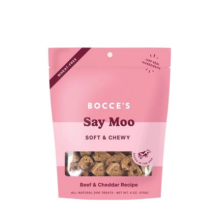 Bocce's Say Moo Soft and Chewy - Beef & Cheddar Recipe 6oz