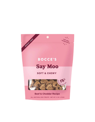 Bocce's Say Moo Soft and Chewy - Beef & Cheddar Recipe 6oz