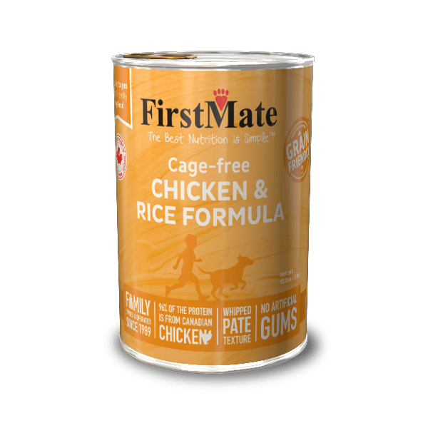 FirstMate - Limited Ingredient Chicken and Rice Wet Dog Food 12.2oz