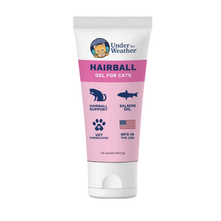 Under the Weather Hairball Squeeze Gel for cats 3.5oz