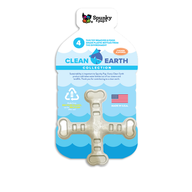 Spunky Pup Clean Earth Collection Cross Bone