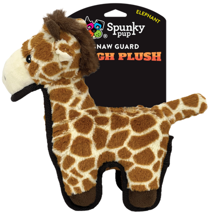 Spunky Pup Tough Plush -  Giraffe