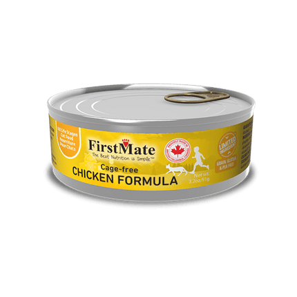 FirstMate - Limited Ingredient Cage-Free Chicken Formula Wet Cat Food 3.2oz