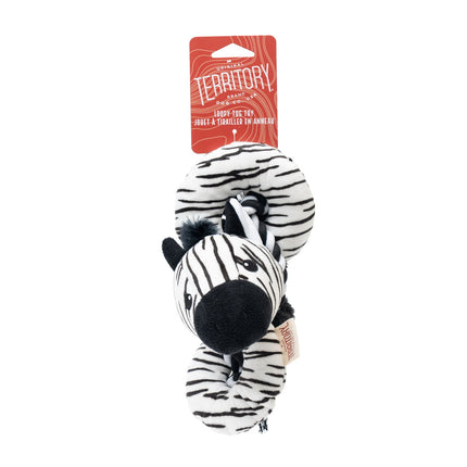 Territory Loopy Zebra tug toy