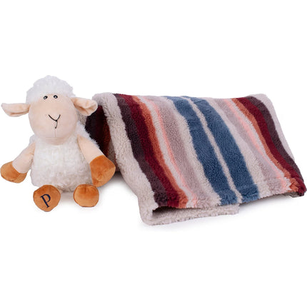 Pendleton Rosewood Serape Throw + Lamb Toy Gift Set