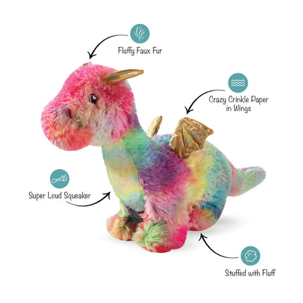 PETSHOP RAINBOW DRAGON DOG TOY